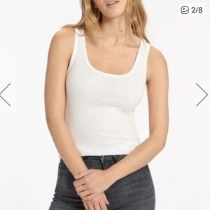 Splendid White Women's Tank Top Supima Cotton / Modal Blend Large